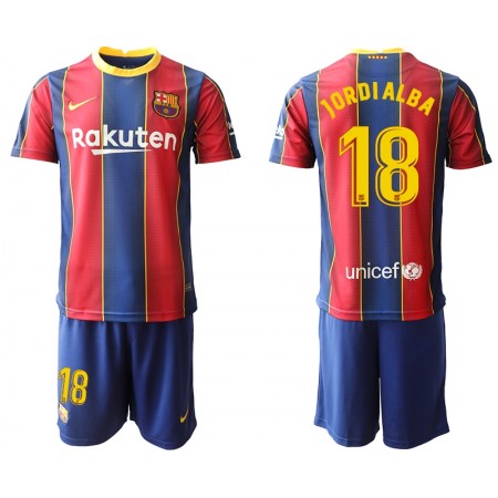 FC Barcelona Jordi Alba 18 Kind Thuis Tenue 2020-21
